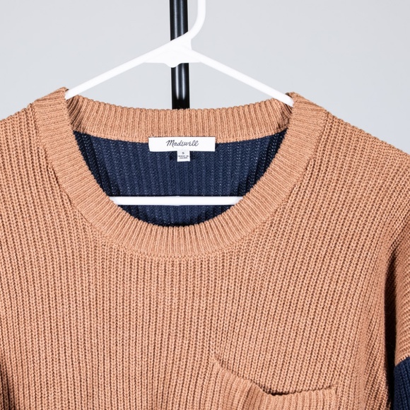 Thompson Pocket Pullover Sweater in Colorblock - Picture 4 of 5